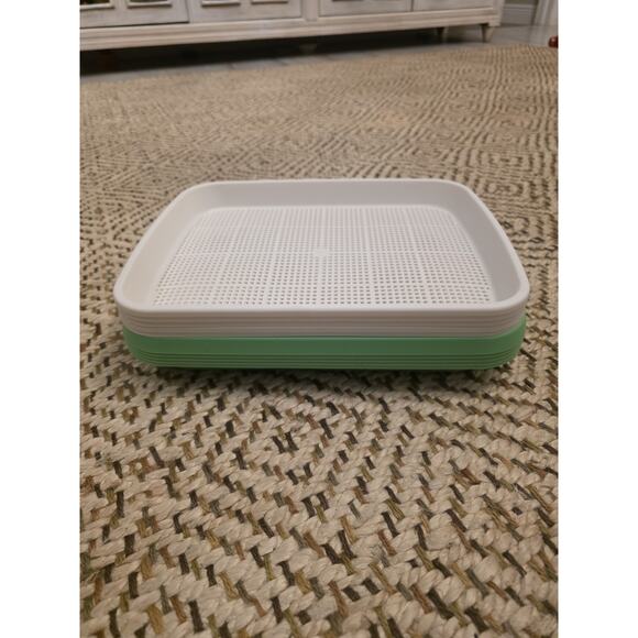 5 Pcs Seed Sprouter Tray with Drain Holes for Microgreens Growing Kit - Picture 5 of 16